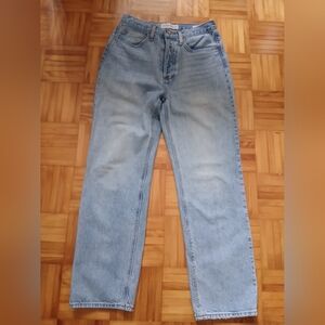 Denim Forum Light Blue Straight Leg Jeans.Size 27